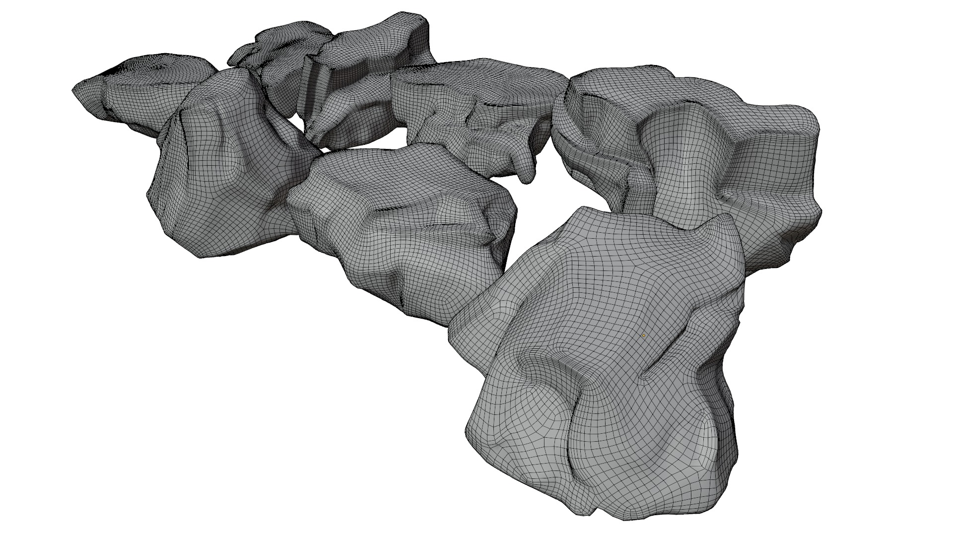 Rocks 3D model Free low-poly 3D model_12