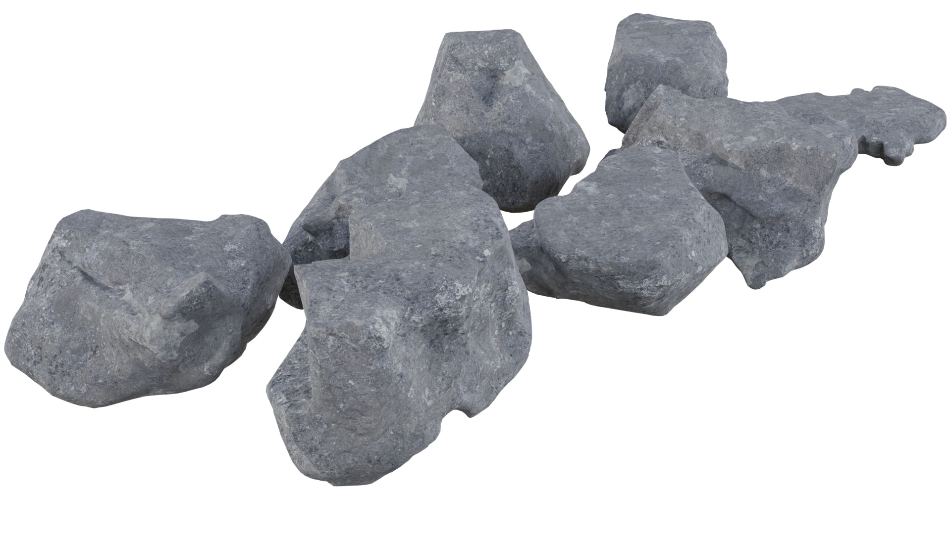 Rocks 3D model Free low-poly 3D model_10