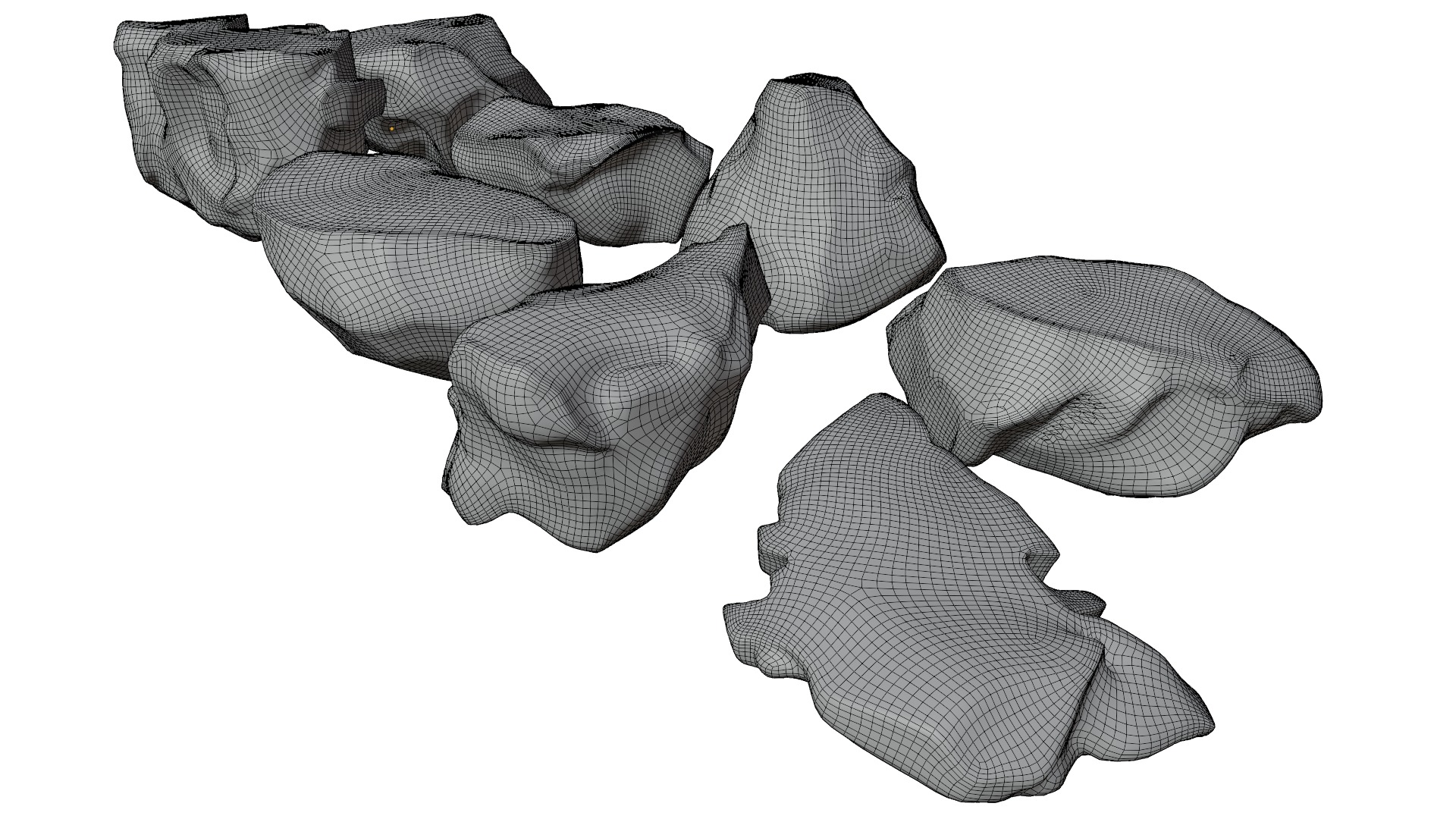 Rocks 3D model Free low-poly 3D model_16