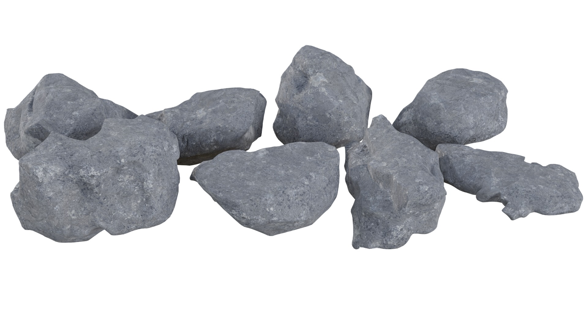 Rocks 3D model Free low-poly 3D model_4