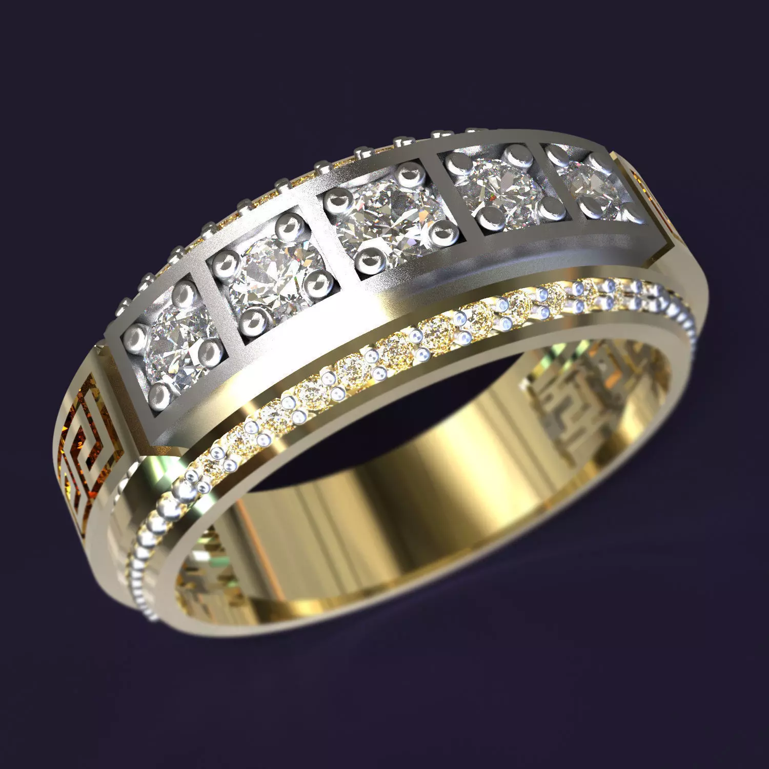 Mens ring Free 3D print model_0