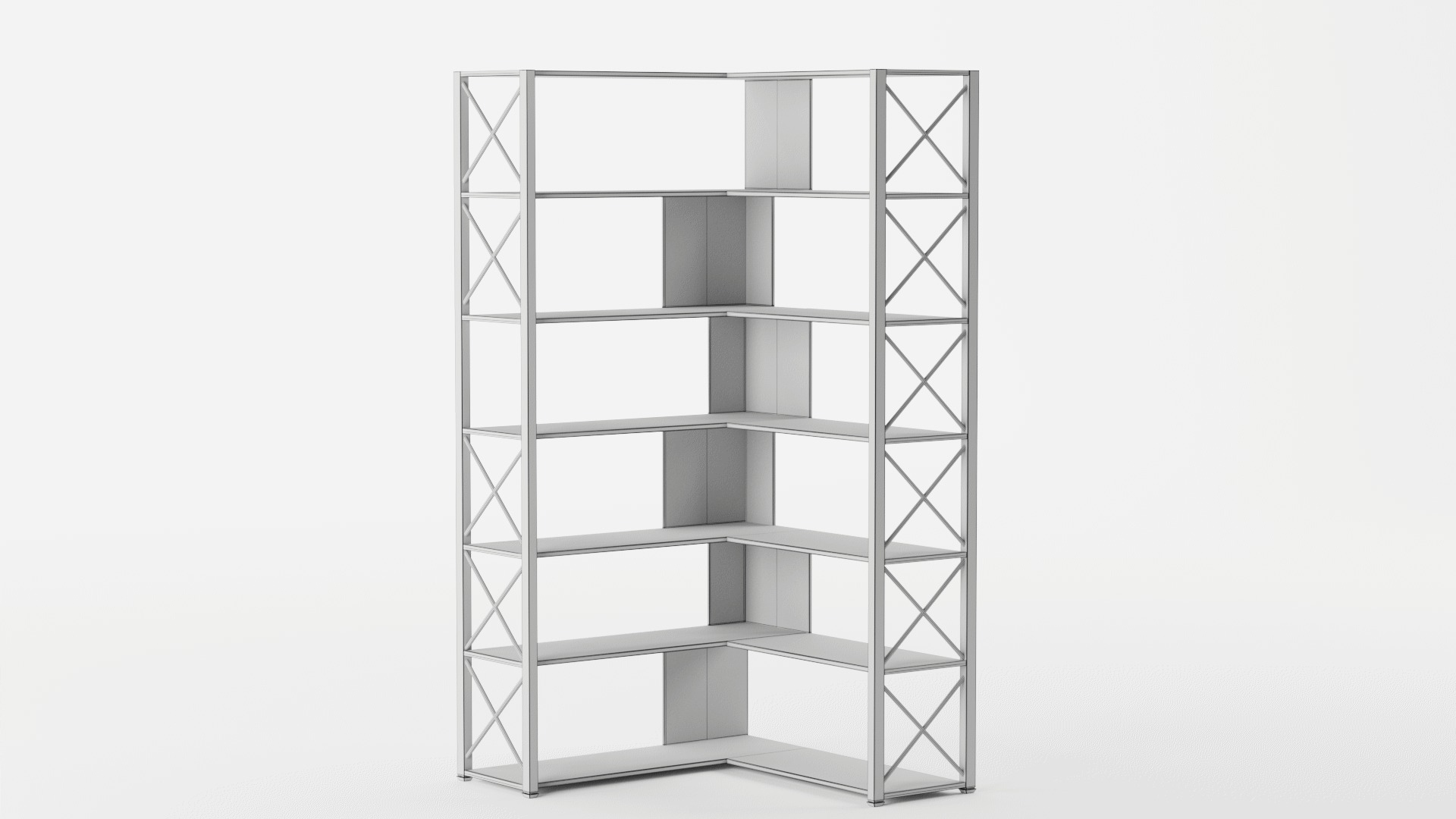 StoriesL Shaped Corner Storage Cabinet 3D model_7