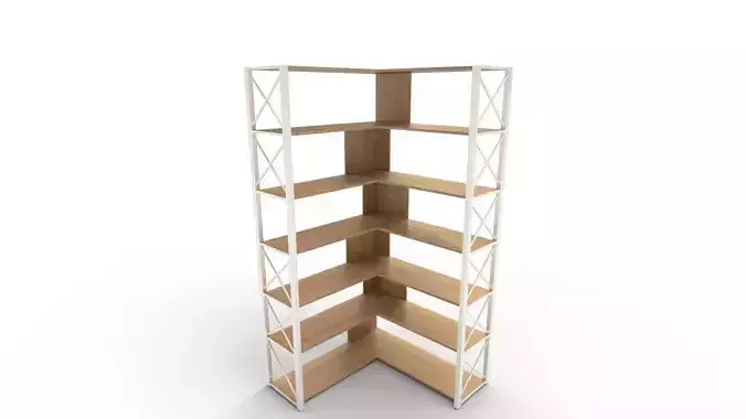 StoriesL Shaped Corner Storage Cabinet 3D model