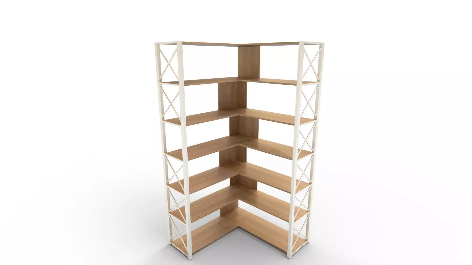 StoriesL Shaped Corner Storage Cabinet 3D model_0