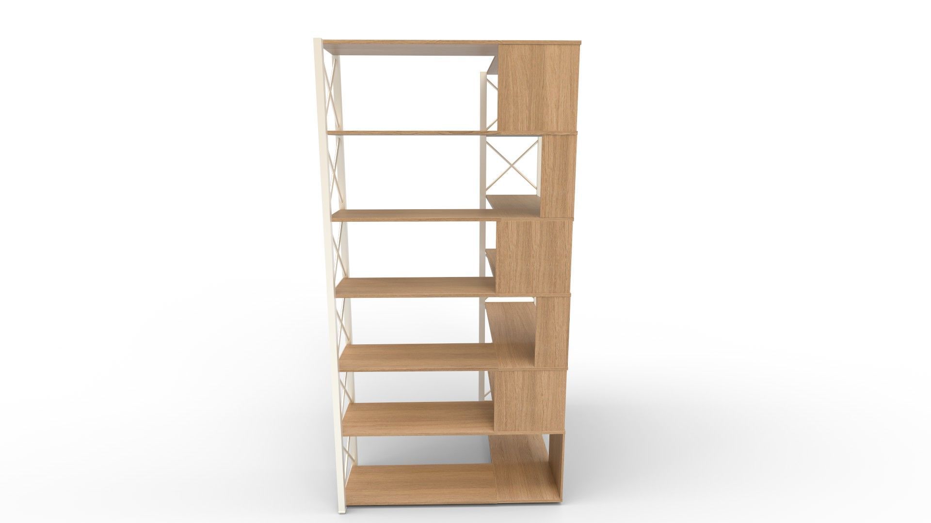 StoriesL Shaped Corner Storage Cabinet 3D model_4