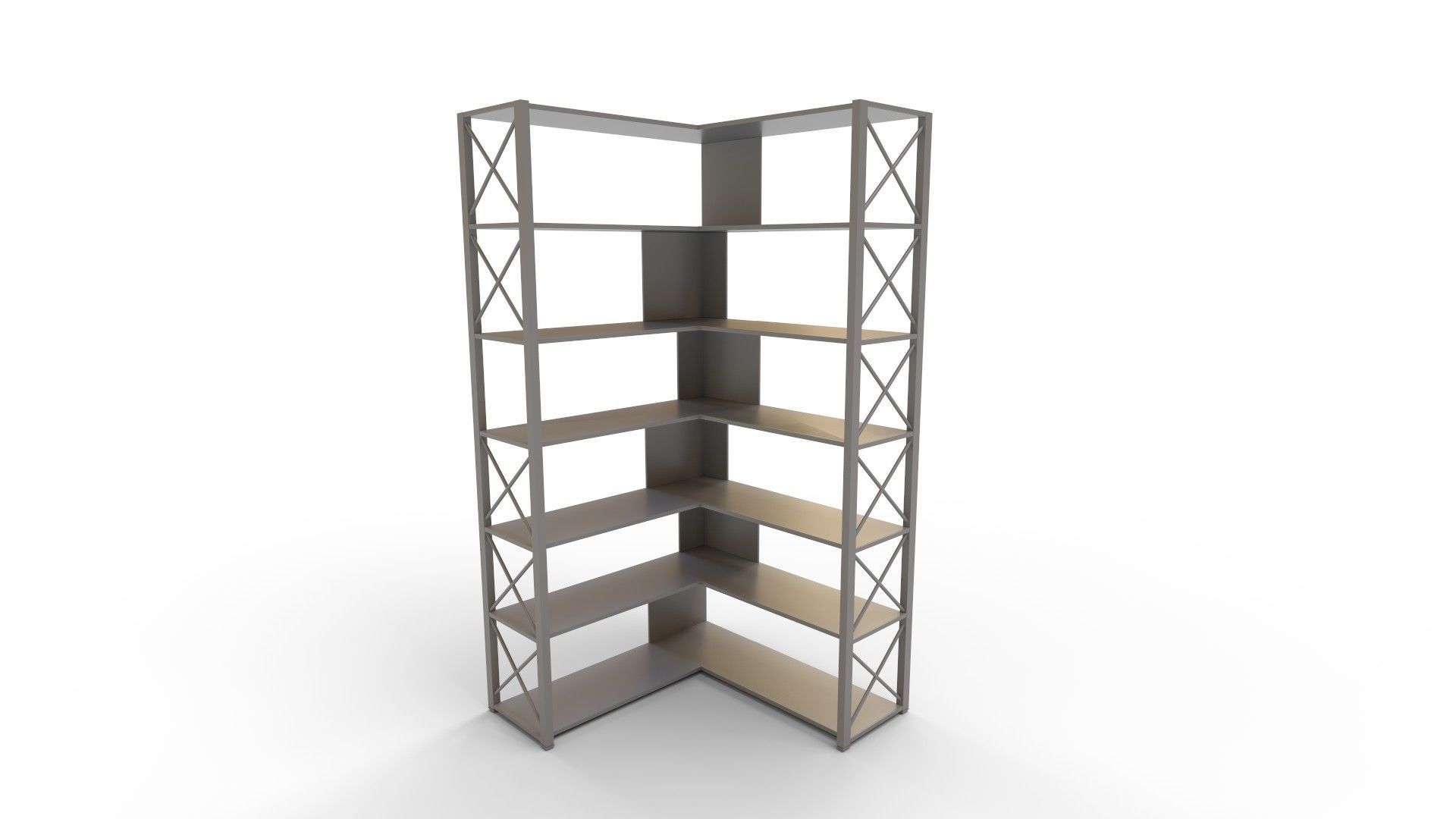 StoriesL Shaped Corner Storage Cabinet 3D model_3