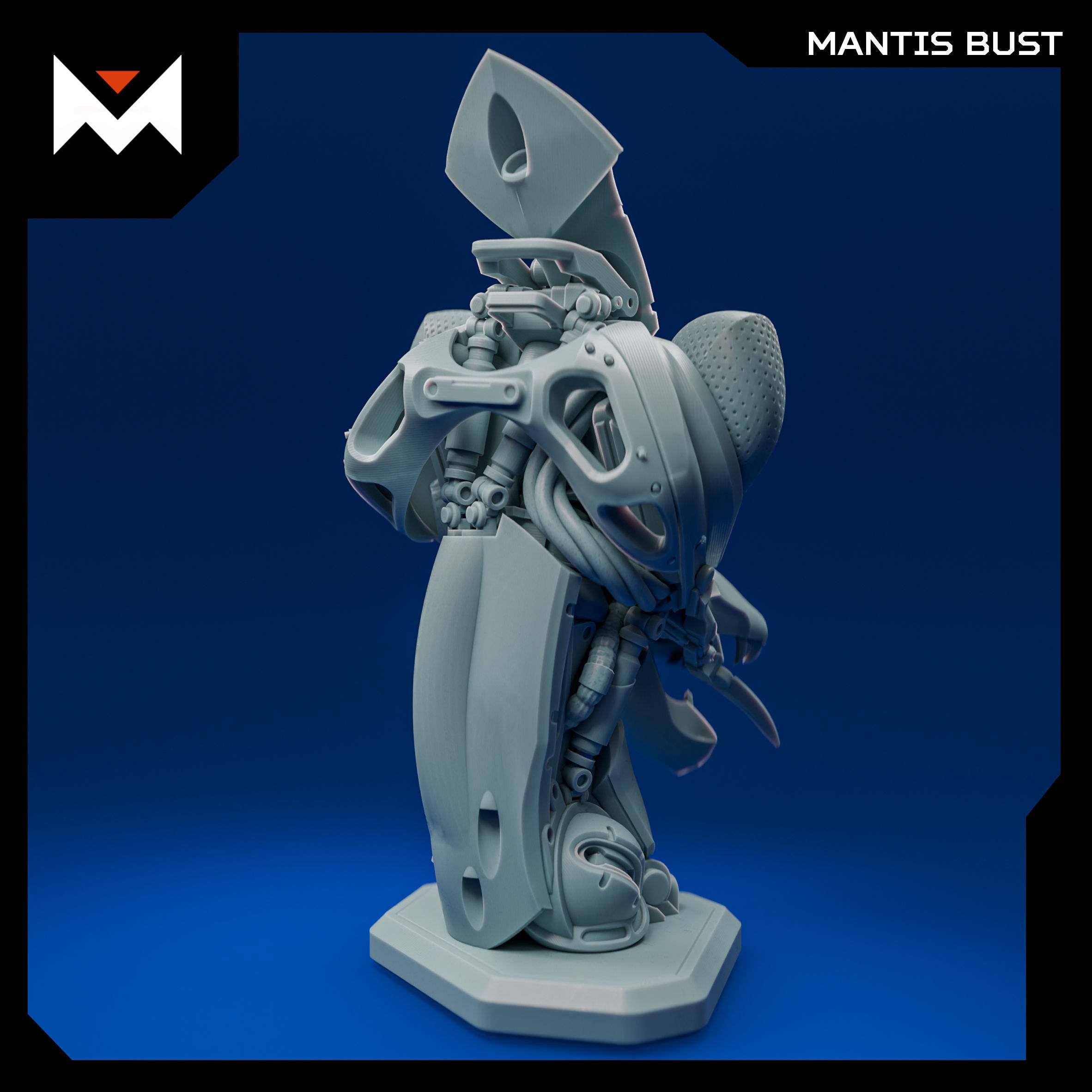 Mantis Bust 3D print model_1