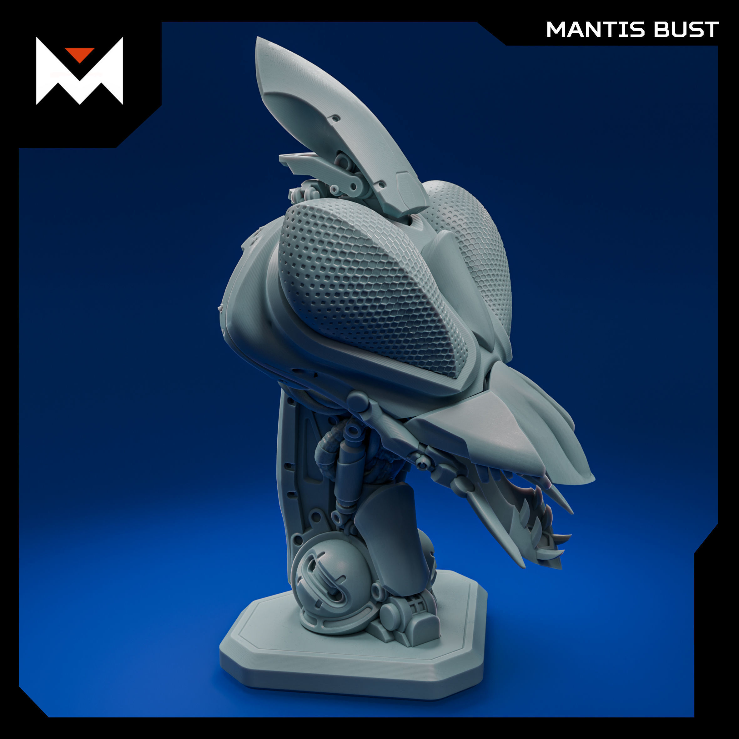 Mantis Bust 3D print model_2