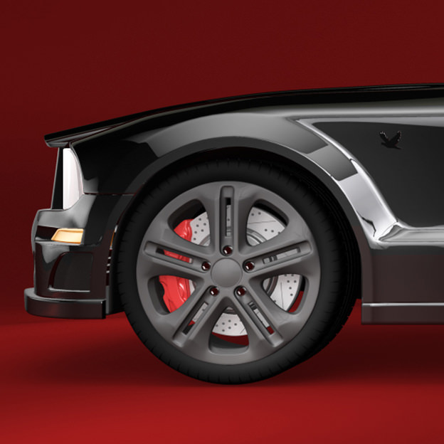 Wheels set 01 3D model_3