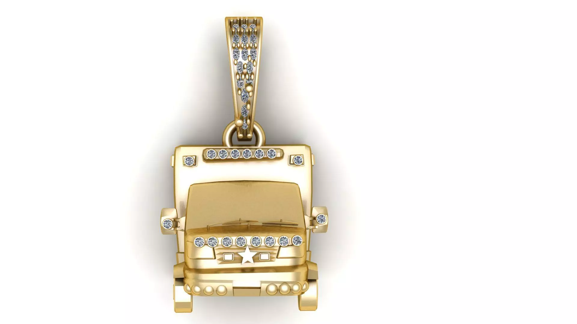 TRUCK PENDANT 3D PRINTABLE MODEL 3D print model