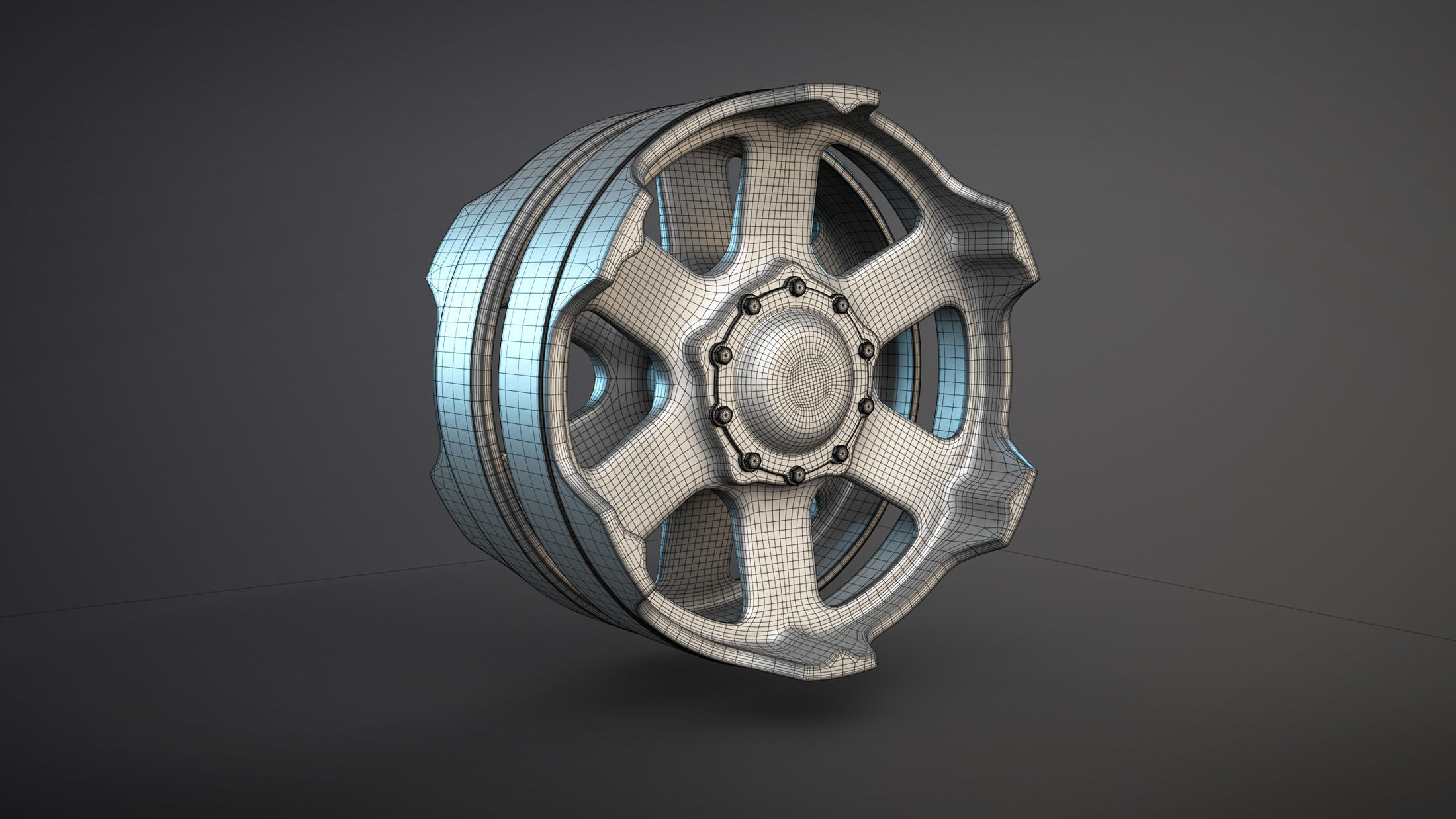 2S3 Akatsia Wheels High-Poly 3D model_12