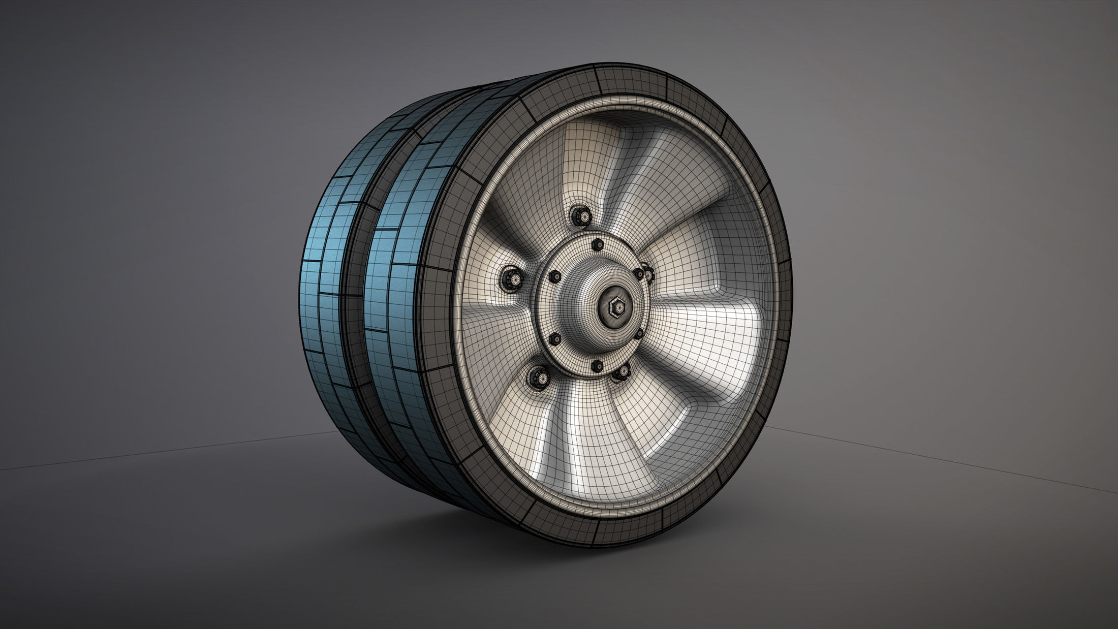 2S3 Akatsia Wheels High-Poly 3D model_4