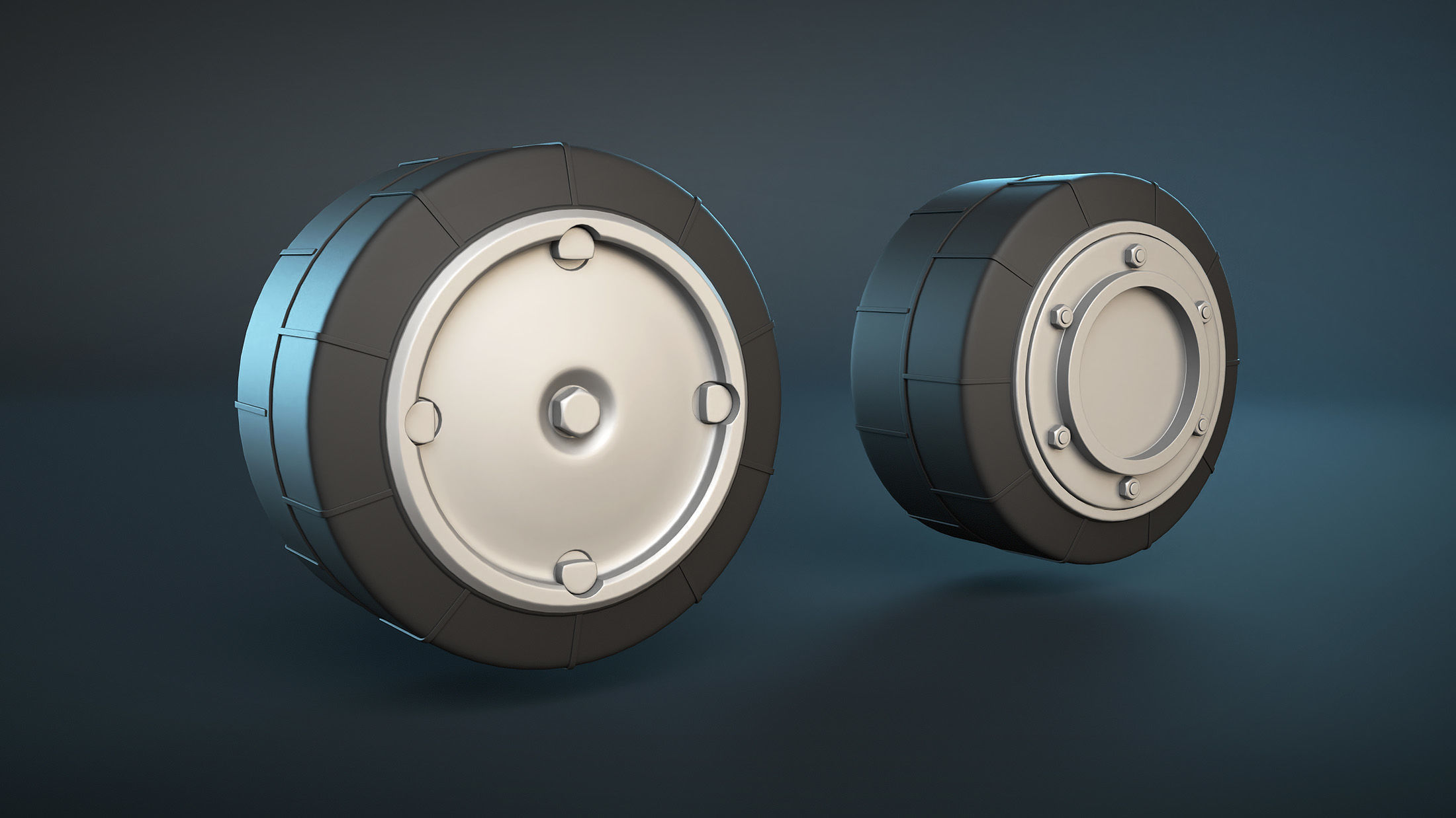 2S3 Akatsia Wheels High-Poly 3D model_13