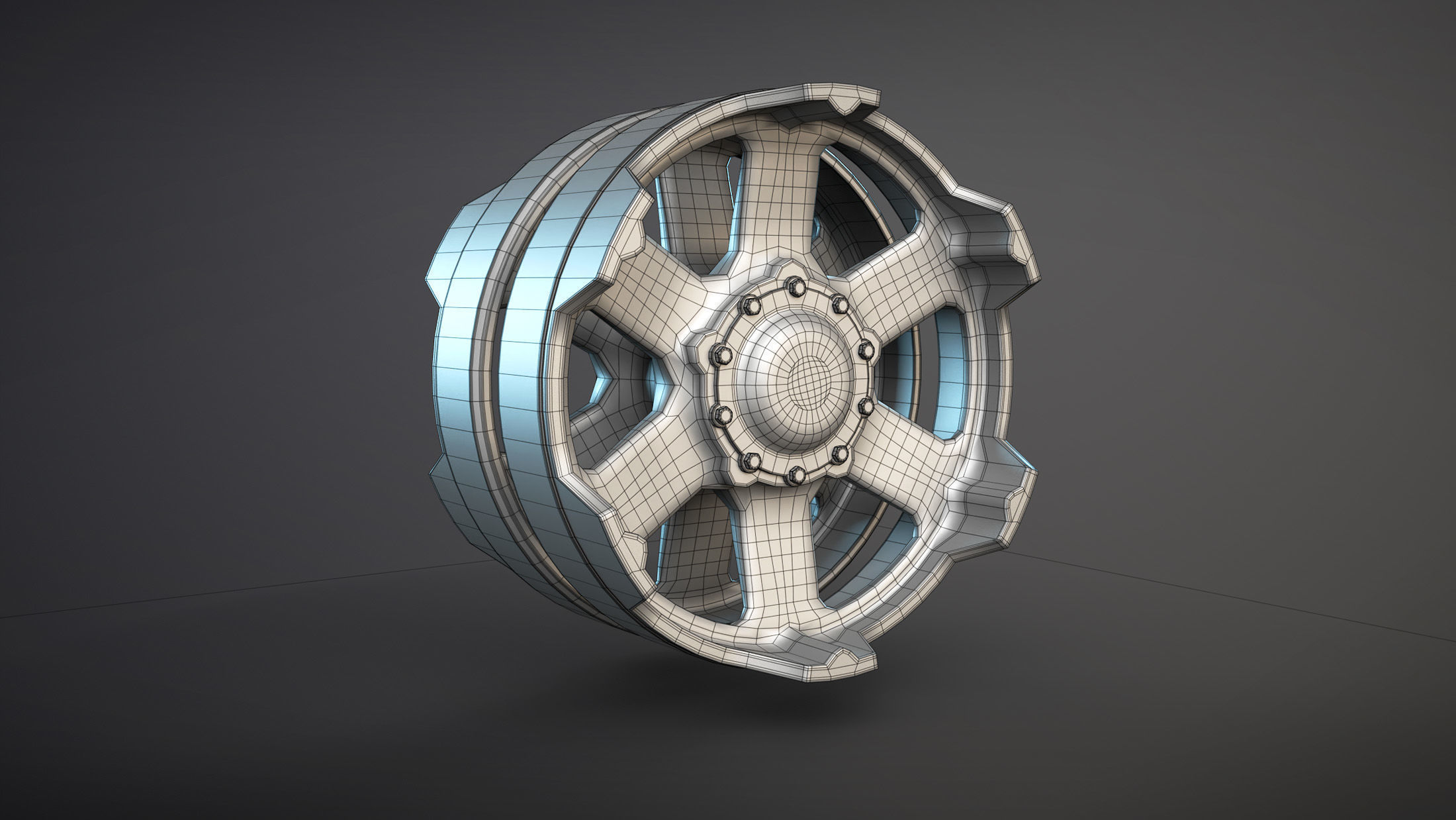 2S3 Akatsia Wheels High-Poly 3D model_11