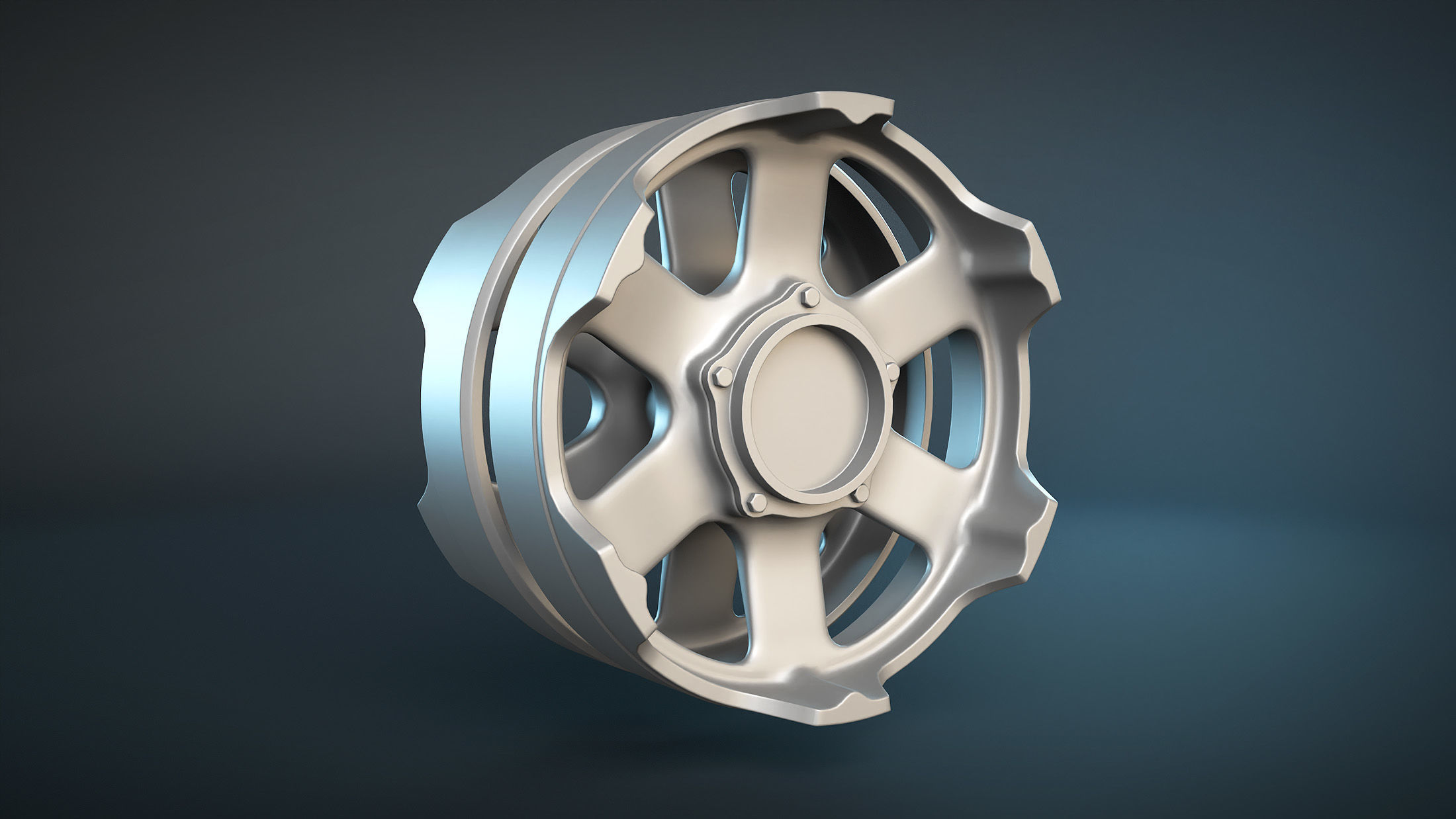 2S3 Akatsia Wheels High-Poly 3D model_10