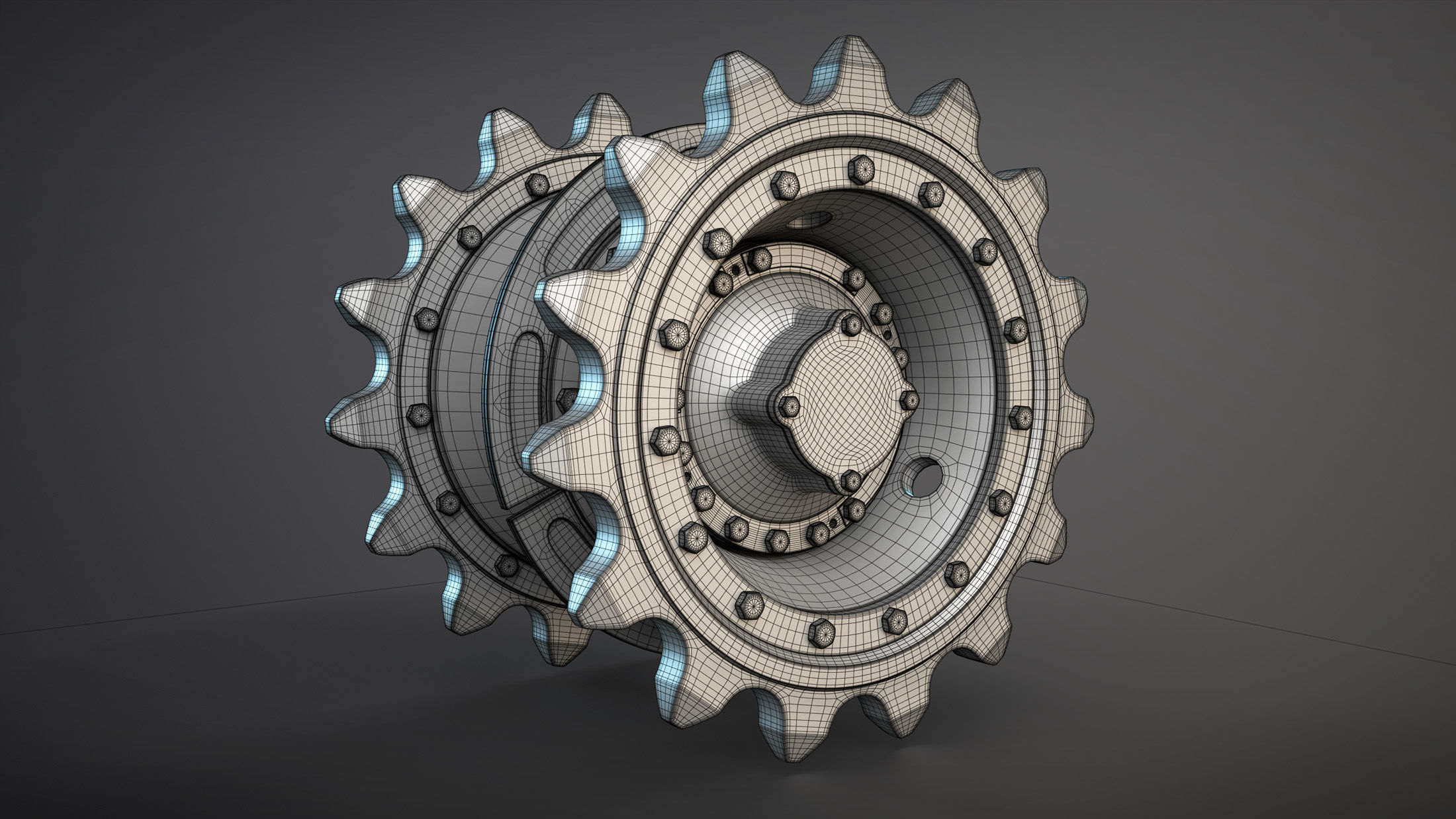 2S3 Akatsia Wheels High-Poly 3D model_8