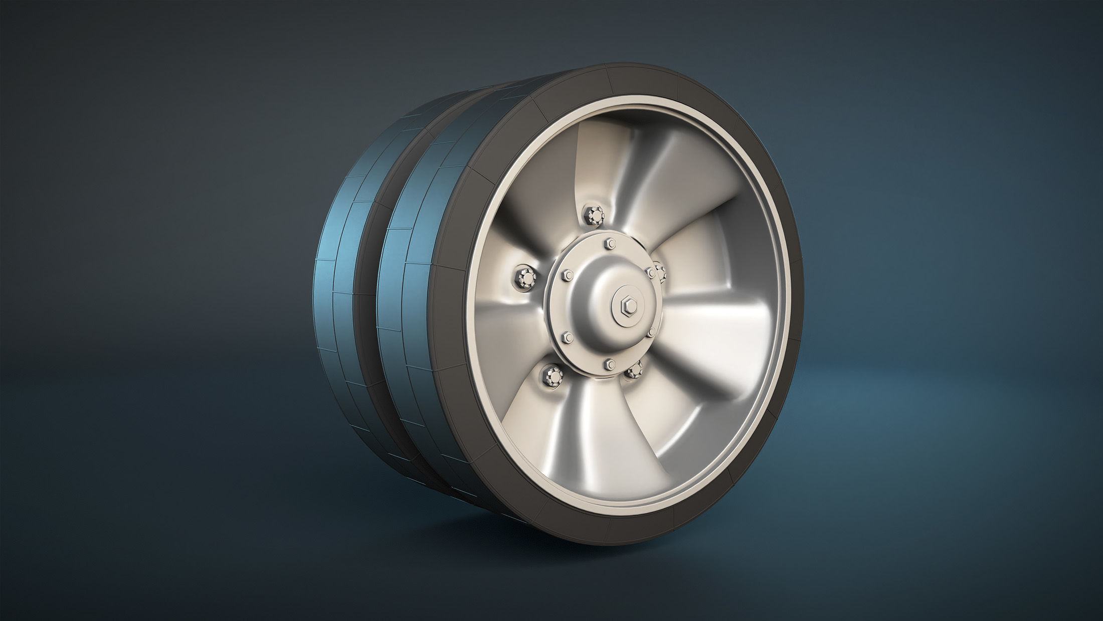 2S3 Akatsia Wheels High-Poly 3D model_1
