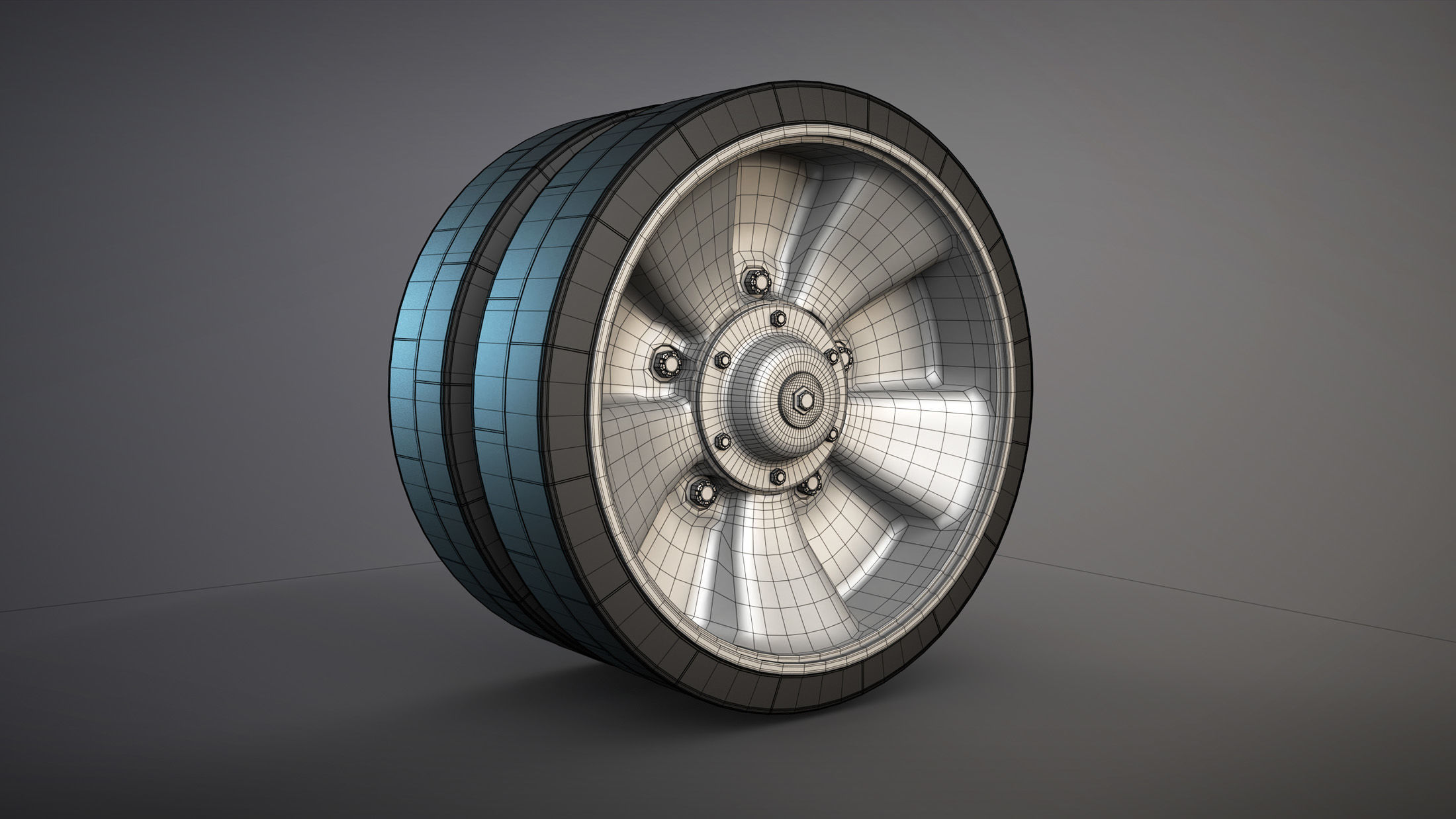 2S3 Akatsia Wheels High-Poly 3D model_3