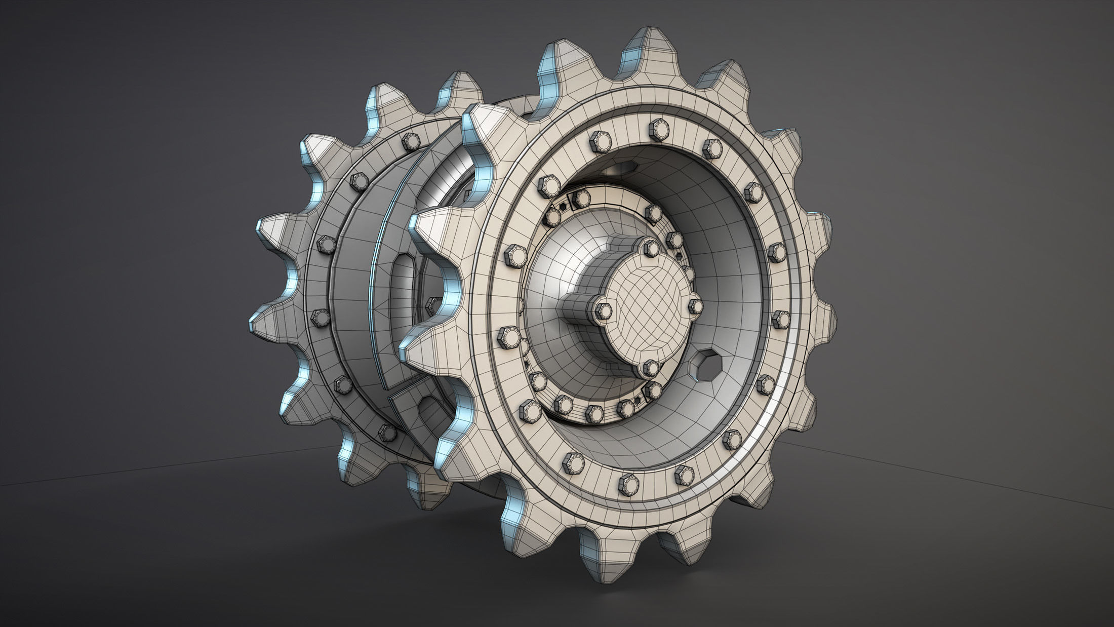 2S3 Akatsia Wheels High-Poly 3D model_7