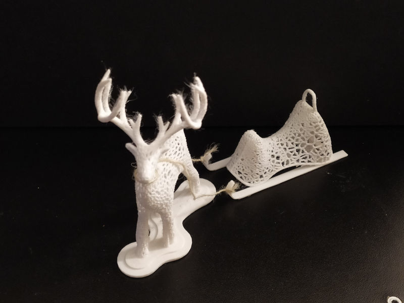 Christmas deer sled 3D print model_6