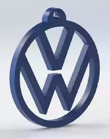 VW Logo Key ring keychains 3D print model