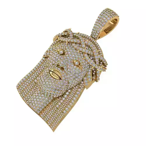 Jesus Pendant 3D print model