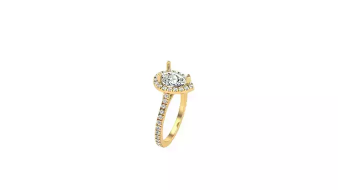 Pear Stone Ring