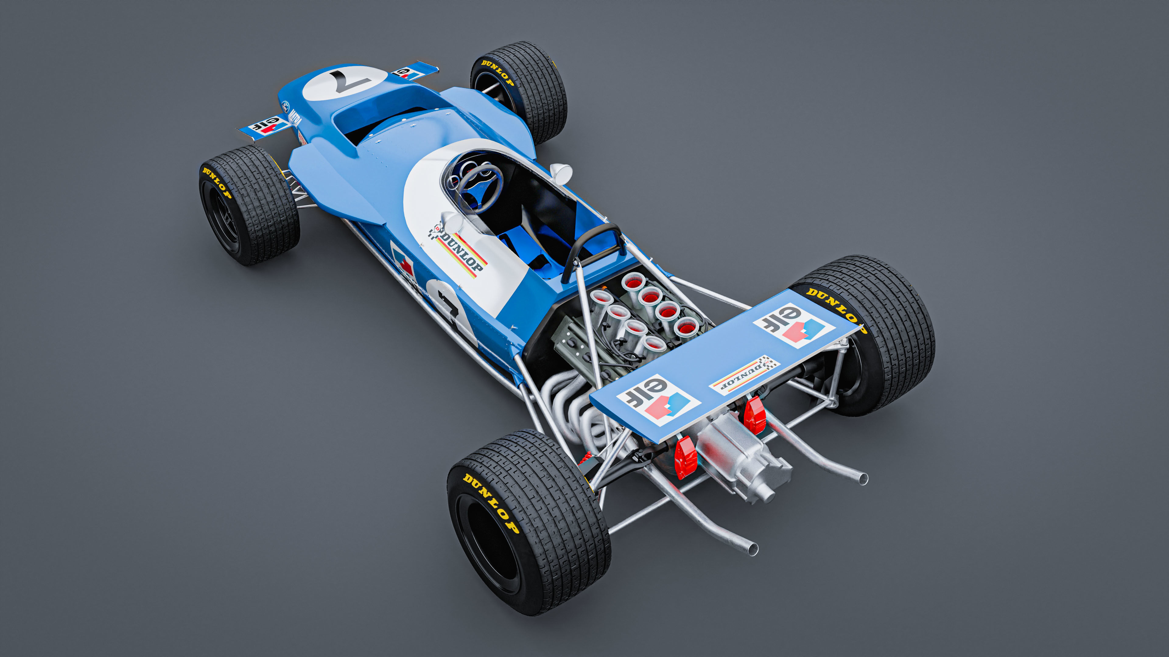 1969 Matra MS80 Formula 1 3D model_12