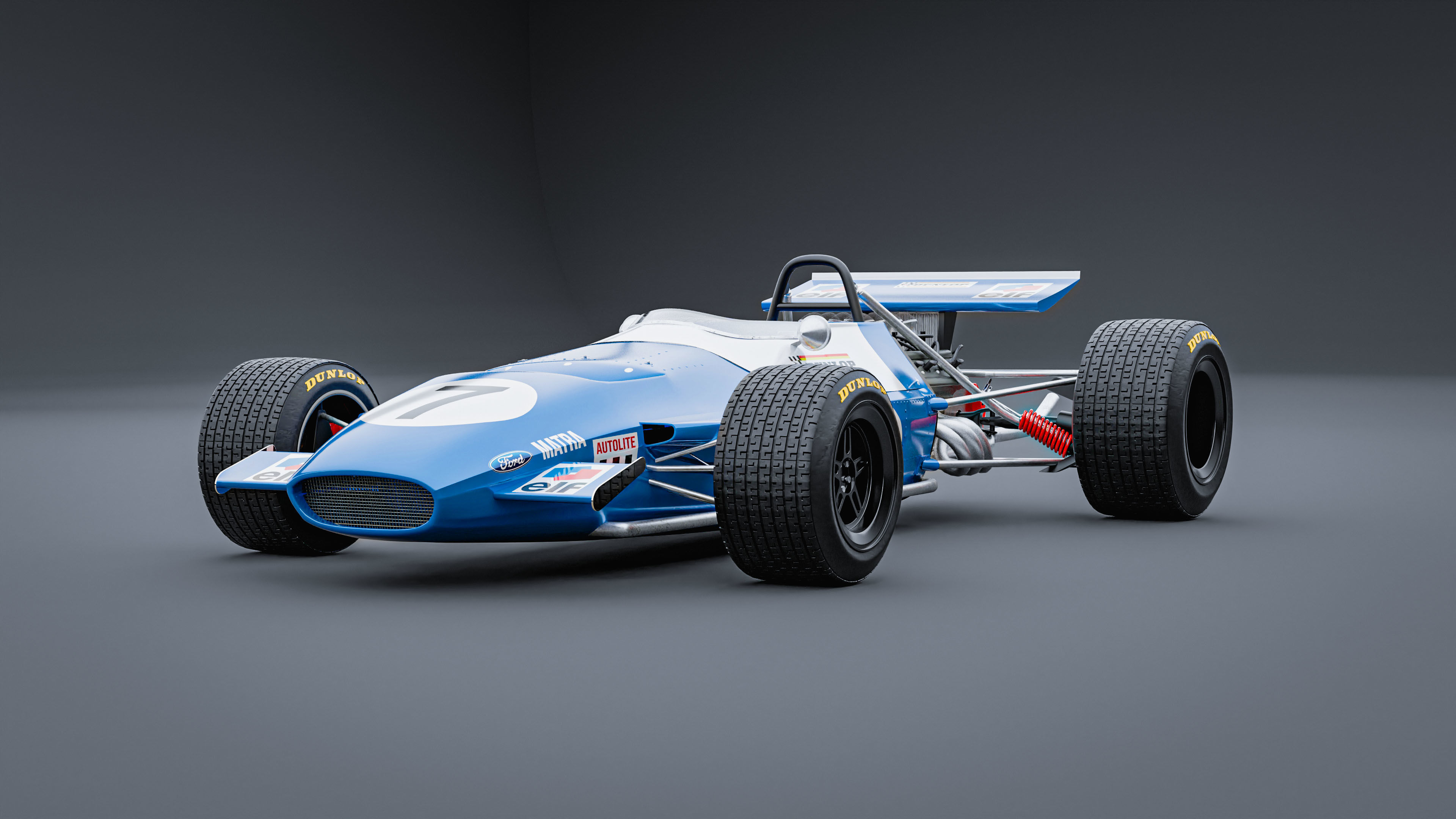 1969 Matra MS80 Formula 1 3D model_5