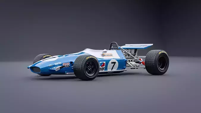 1969 Matra MS80 Formula 1 3D model