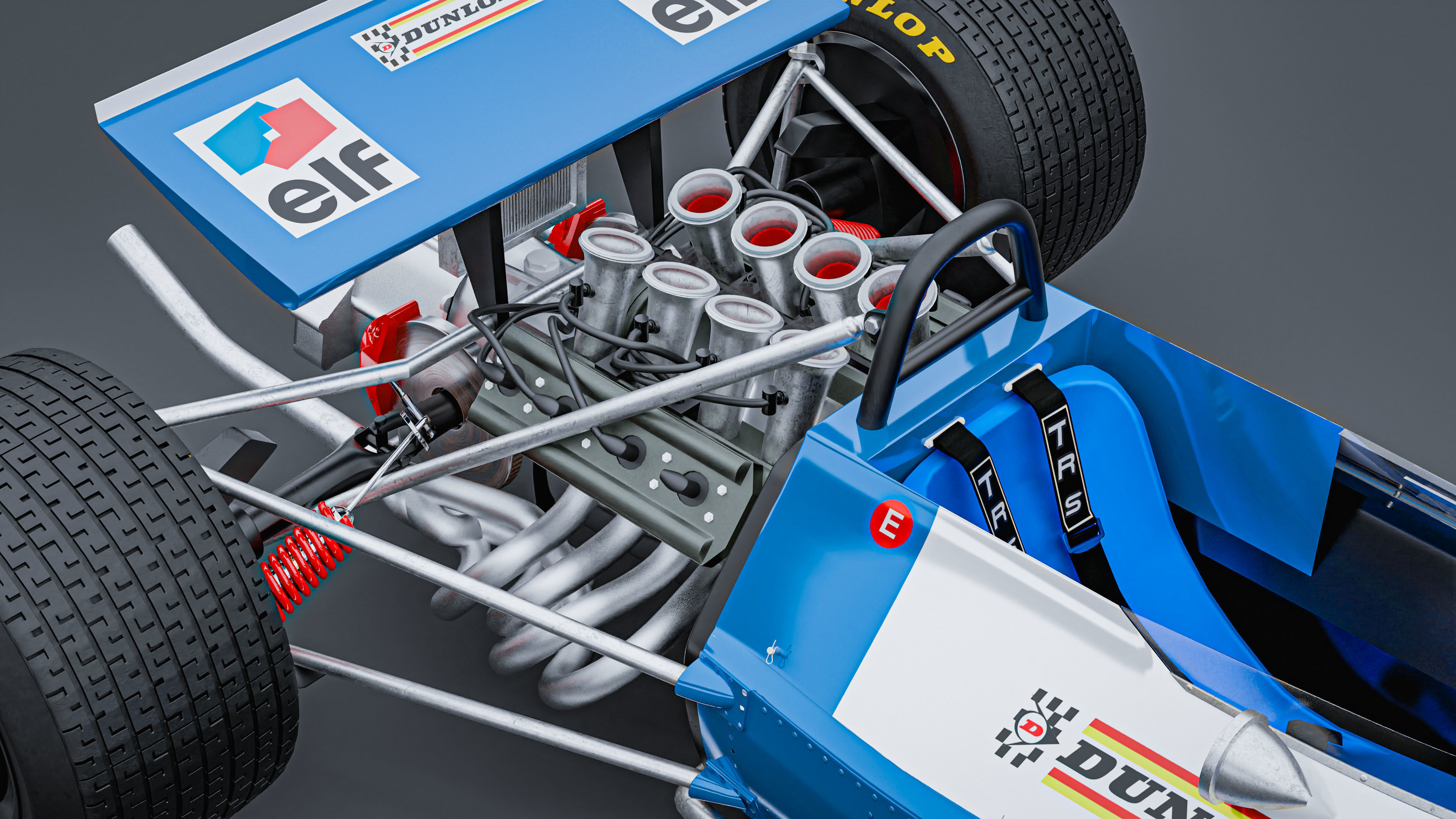 1969 Matra MS80 Formula 1 3D model_7