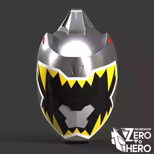 Power Rangers Dino Charge Silver Helmet