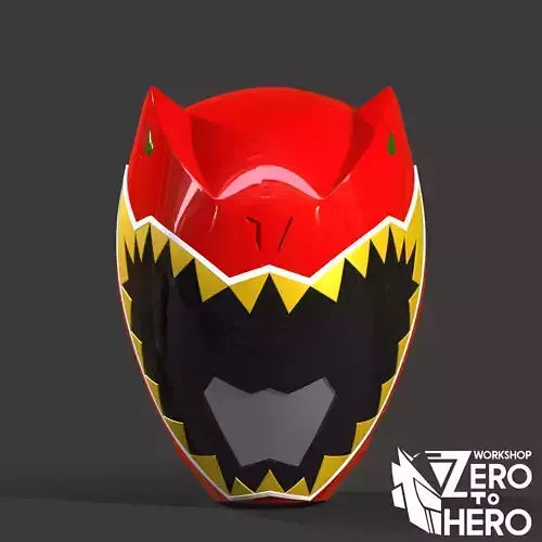Power Ranger Dino Charge Red helmet 3D print model