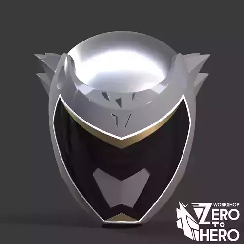 Power Ranger Dino Charge Grey helmet 3D print model