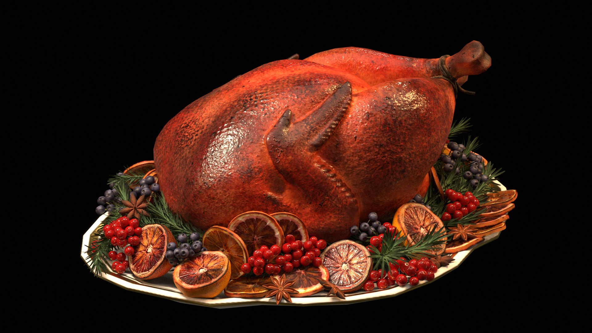 Christmas Dinner 3D model_42