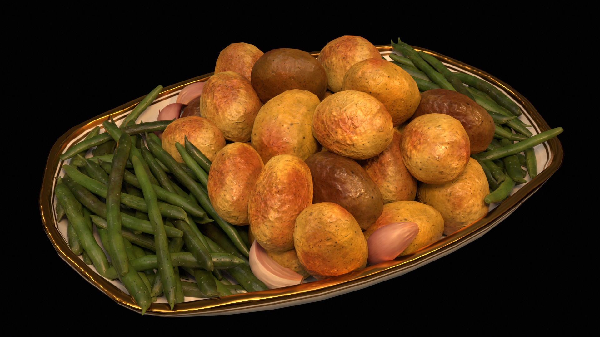 Christmas Dinner 3D model_44