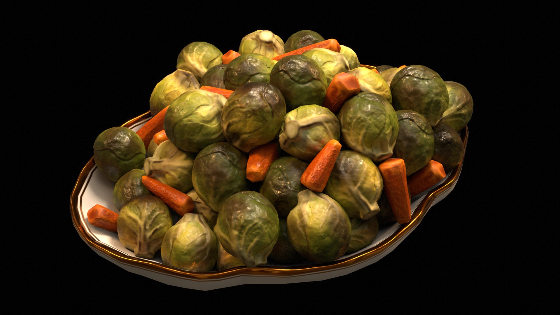 Christmas Dinner 3D model_48