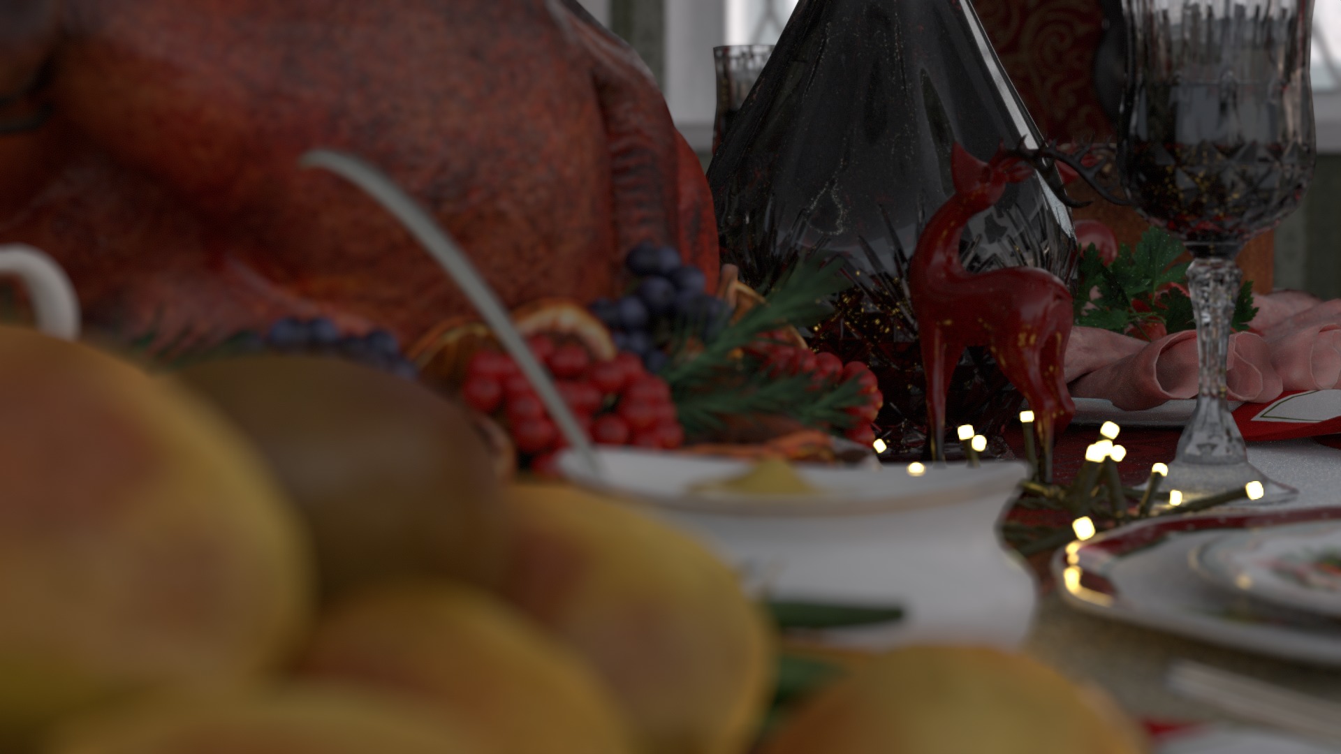Christmas Dinner 3D model_35
