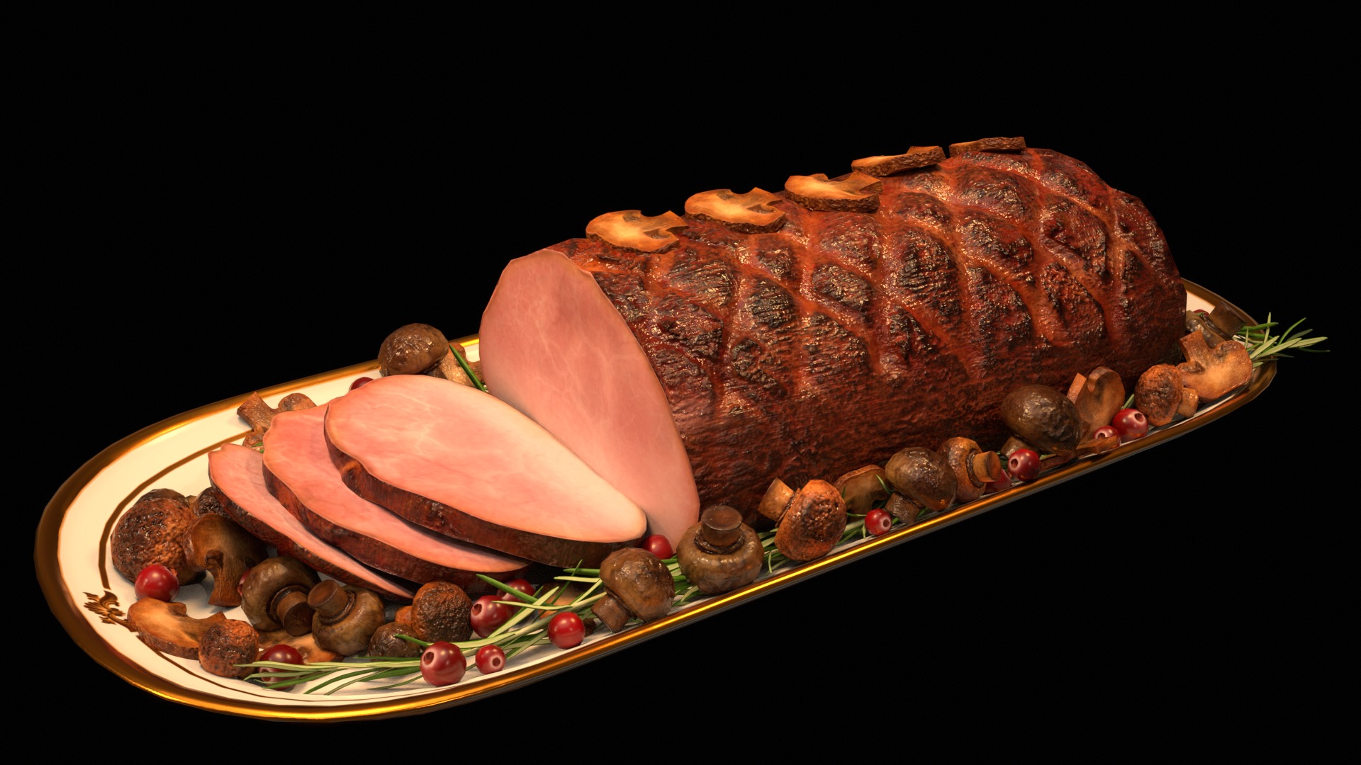 Christmas Dinner 3D model_54