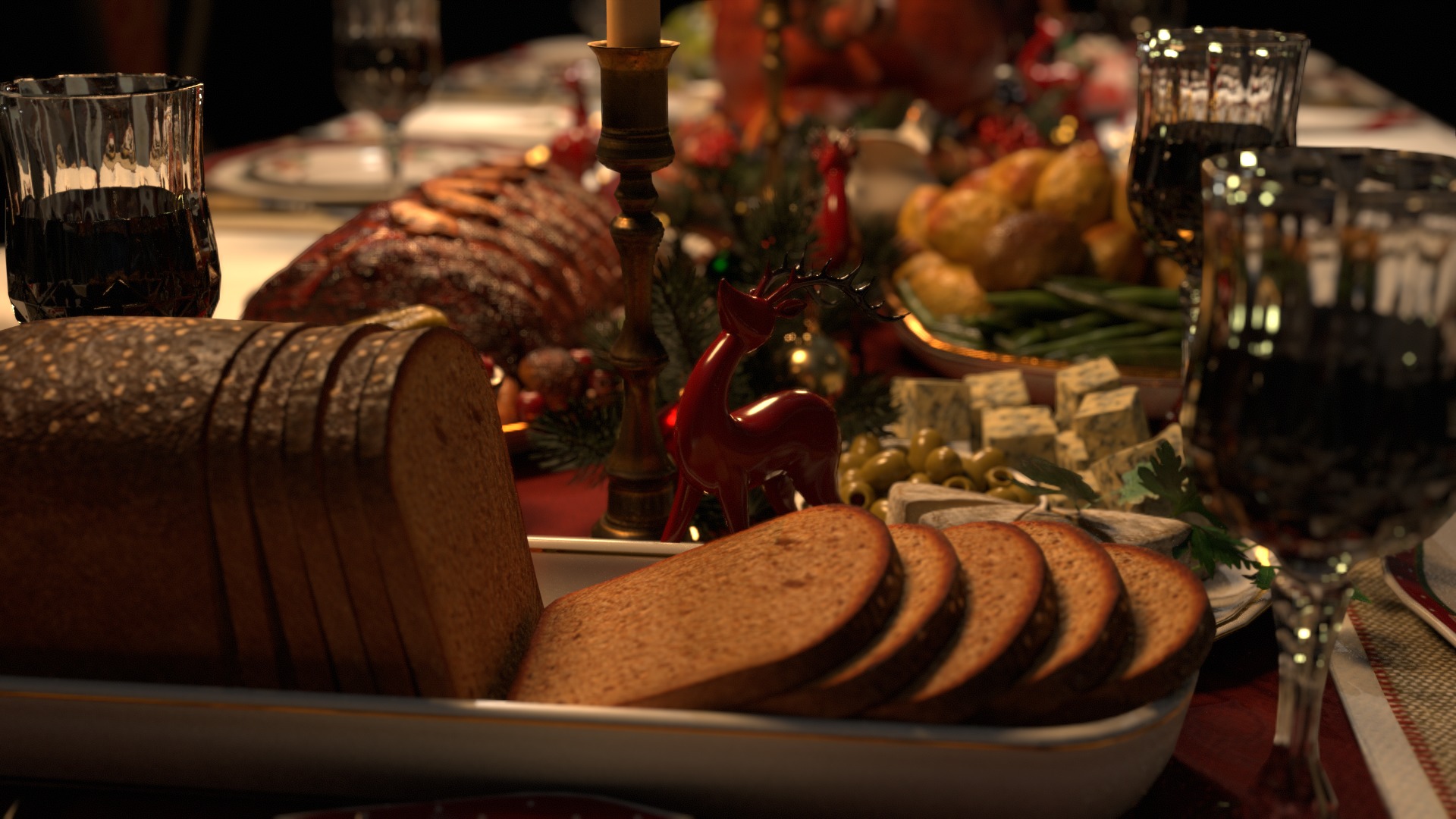 Christmas Dinner 3D model_39