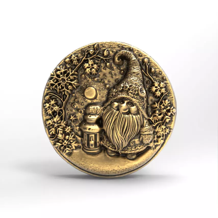 christmas gnome decor  3D print model_0