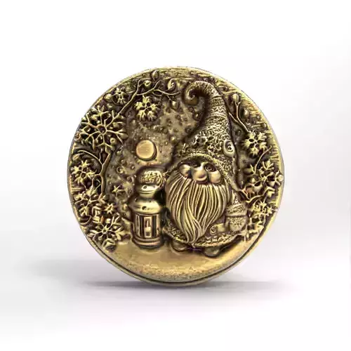 christmas gnome decor  3D print model