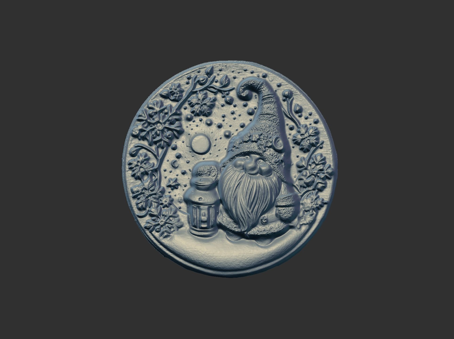 christmas gnome decor  3D print model_5