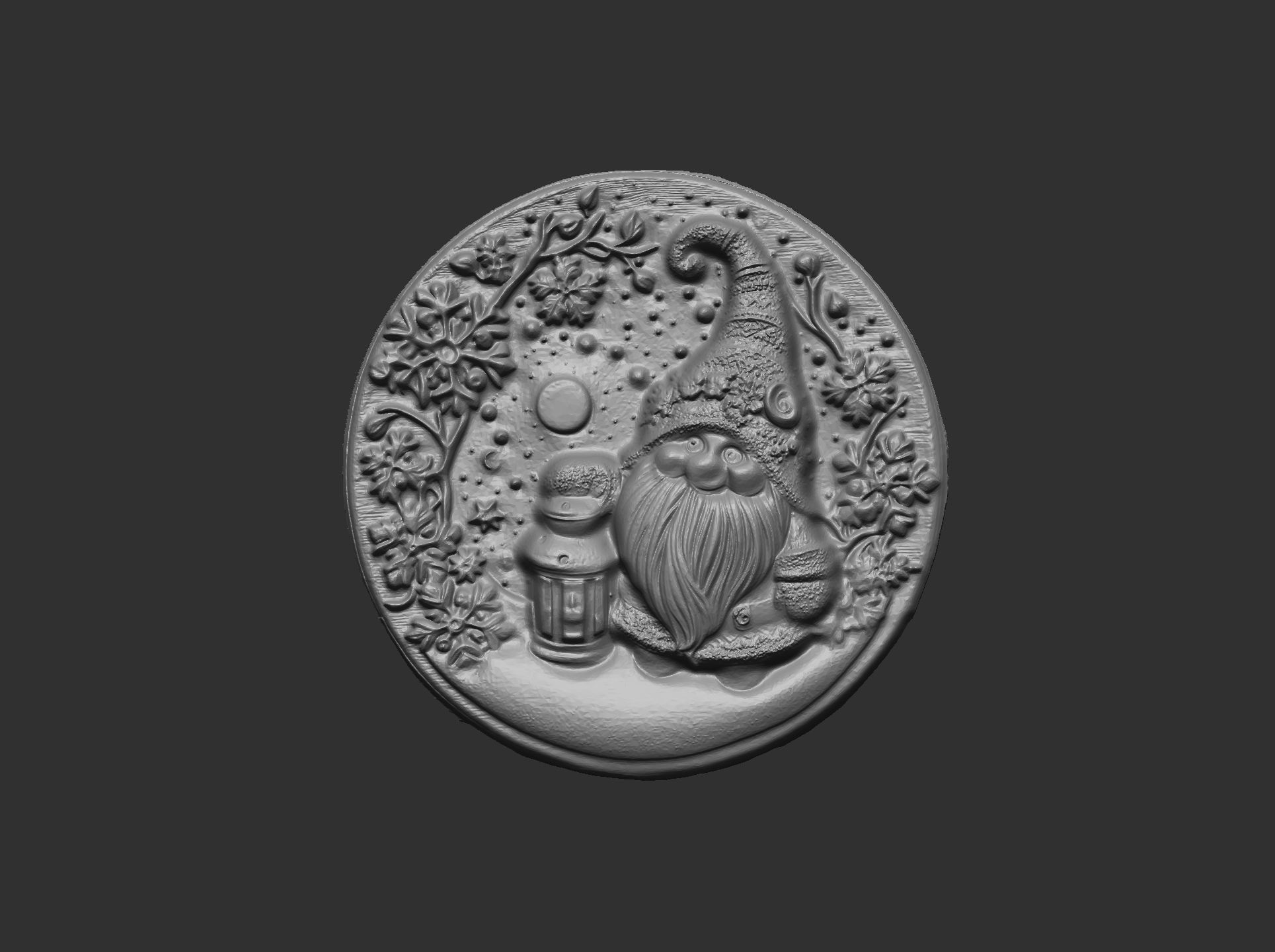 christmas gnome decor  3D print model_6