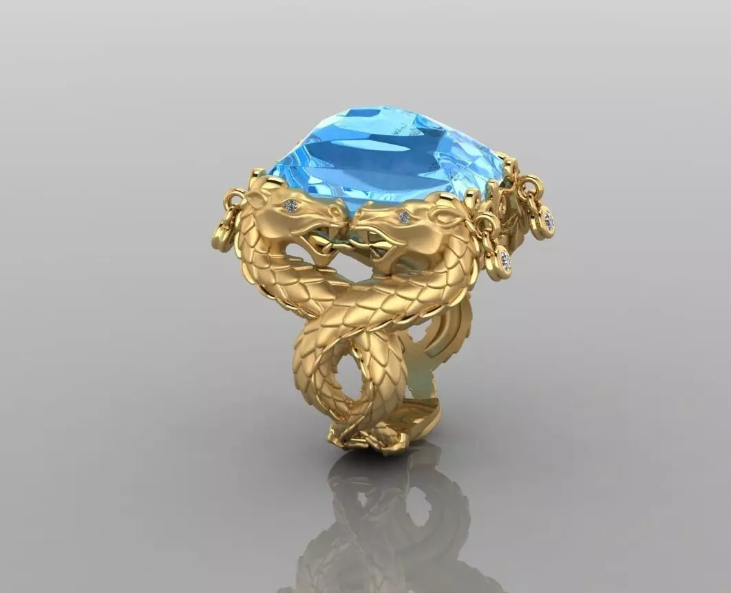 Dragon ring Free 3D print model