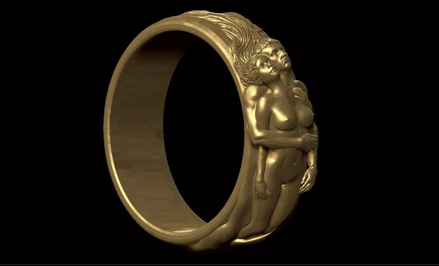 Ring love Jewelry Free 3D print model