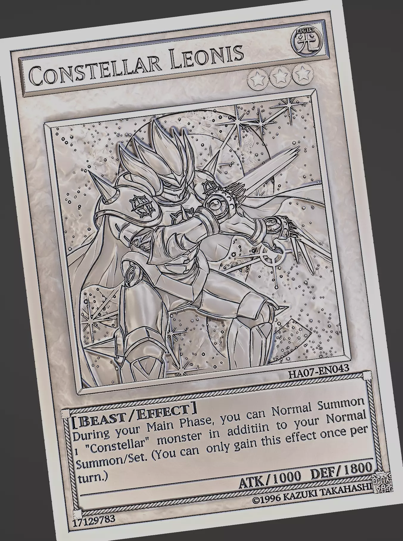 Constellar Leonis - yu-gi-oh Free 3D print model
