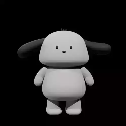 Cute Dog Character Model