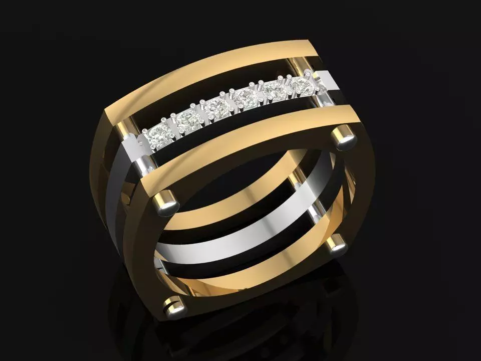 Gold ring 15 Free 3D print model