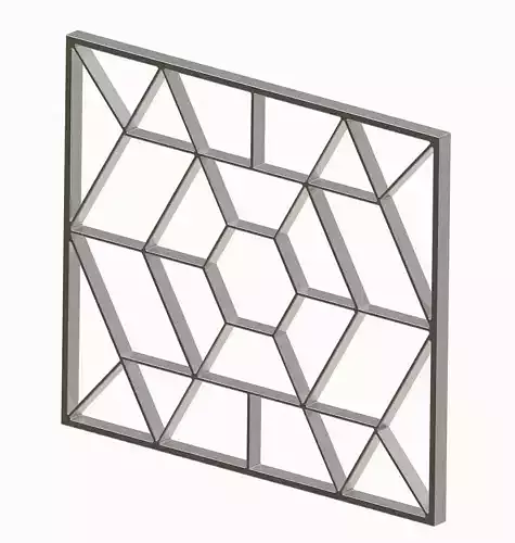 Fancy Window Grill 3D print model